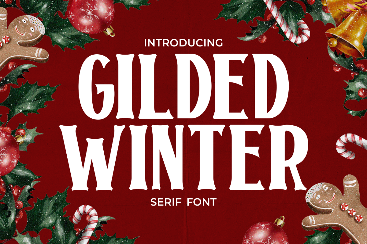 Gilded Winter Serif Display Font, a Serif Font by PutraCetol Studio (Photo 1 of 5)