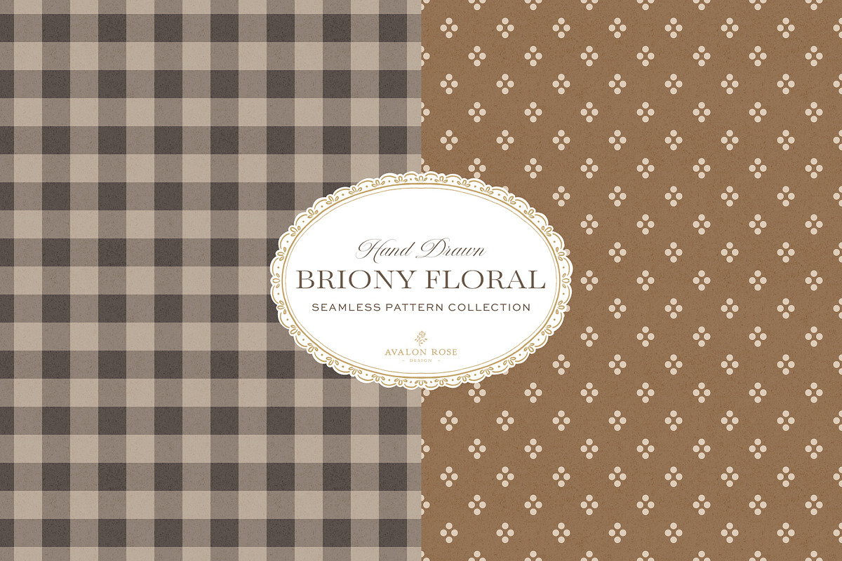 Farmhouse Brown Floral Patterns, a Pattern Graphic by Eclectic Anthology (Photo 2 of 12)