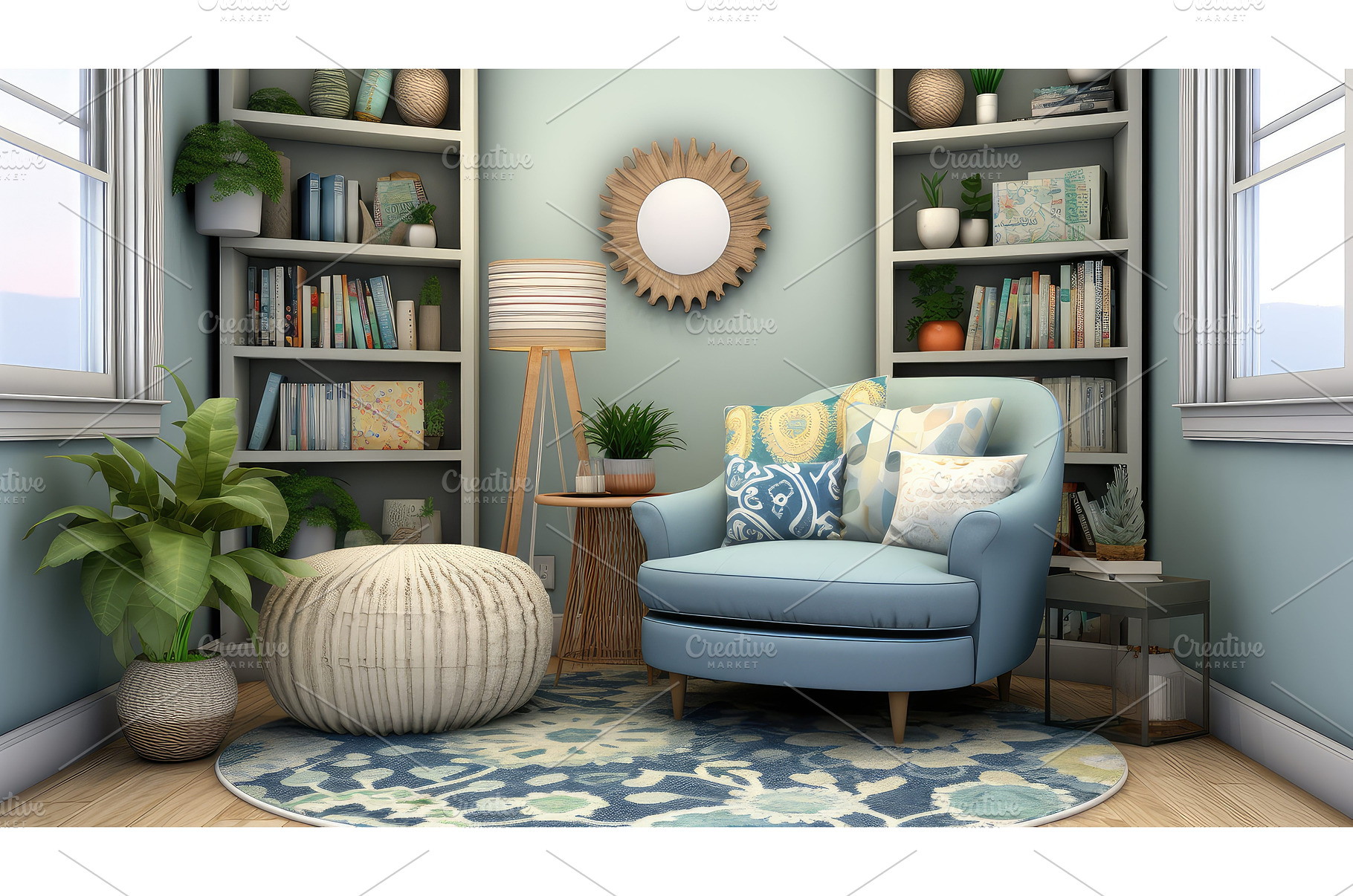 small rug interior design ai, a Background Photo by pikepicture