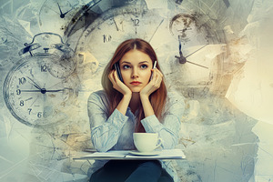 Expression of contemplation and time, a Photo by Pavel_design