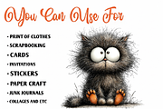 Fluffy Kitten Clipart PNG, an Illustration by CreationArt (Thumbnail 7 of 7)