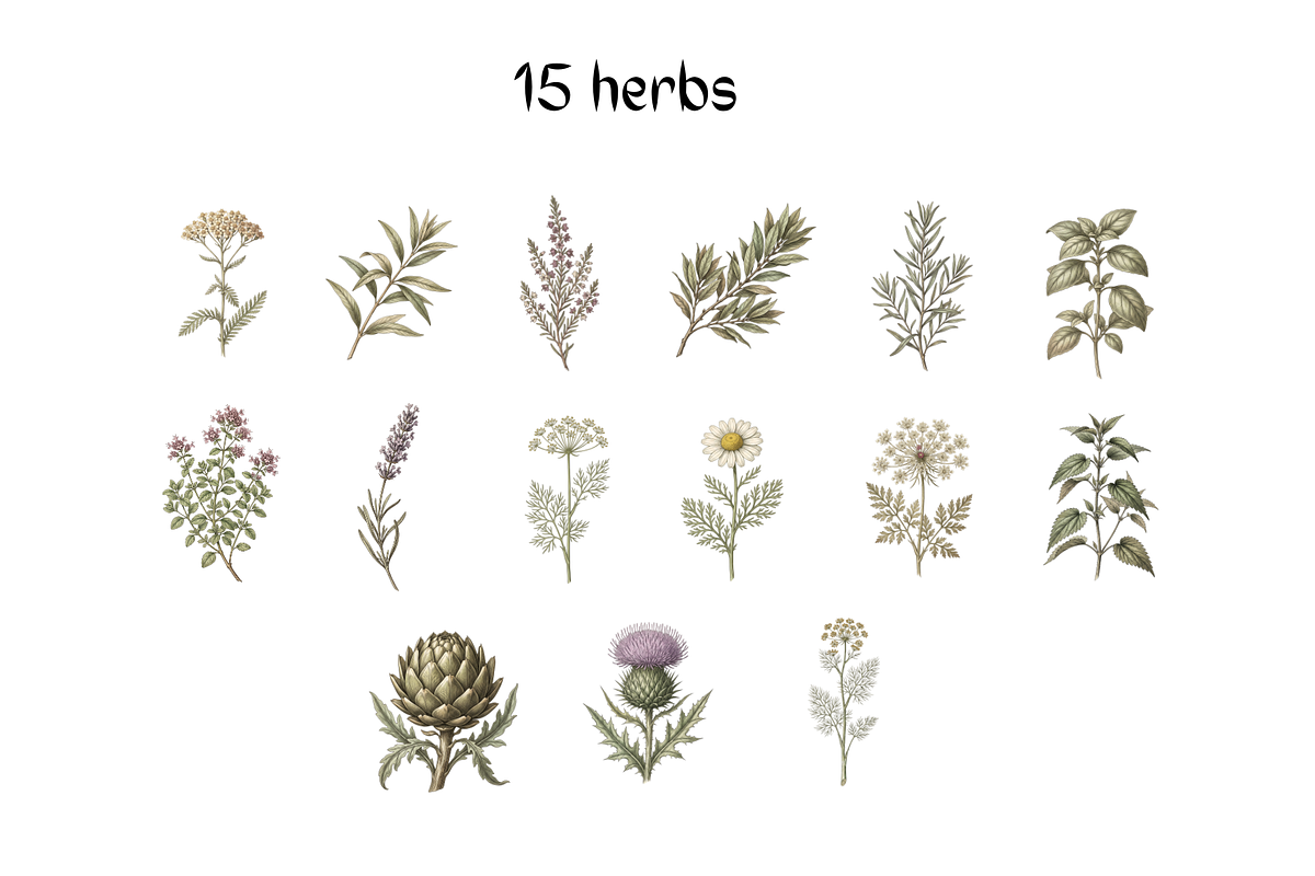 Vintage Botanical Illustrations, a Decorative Illustration by youtoview (Photo 7 of 14)