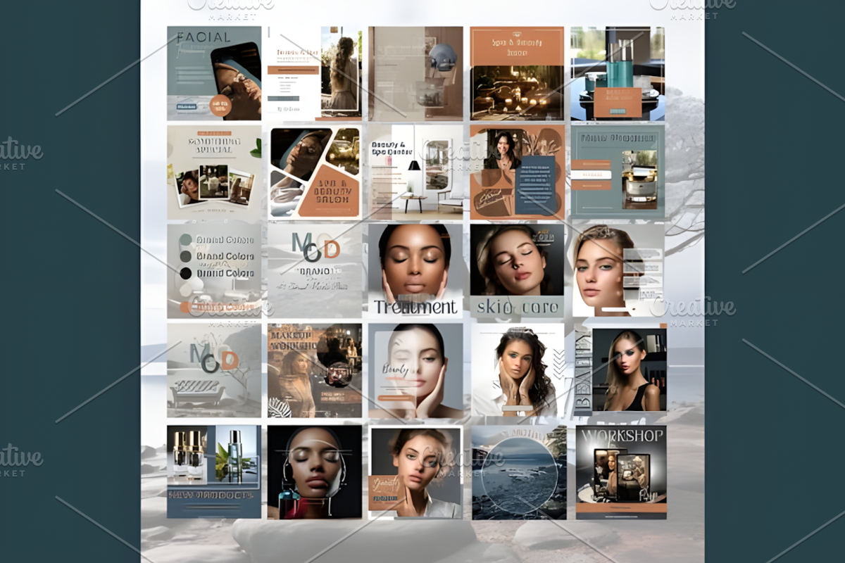 50 Social Media Post Template, a Social Media Template by Ink Gallery (Photo 3 of 5)