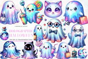 Cute Holographic Halloween PNG Clipa, an Illustration by Designworld (Thumbnail 1 of 6)