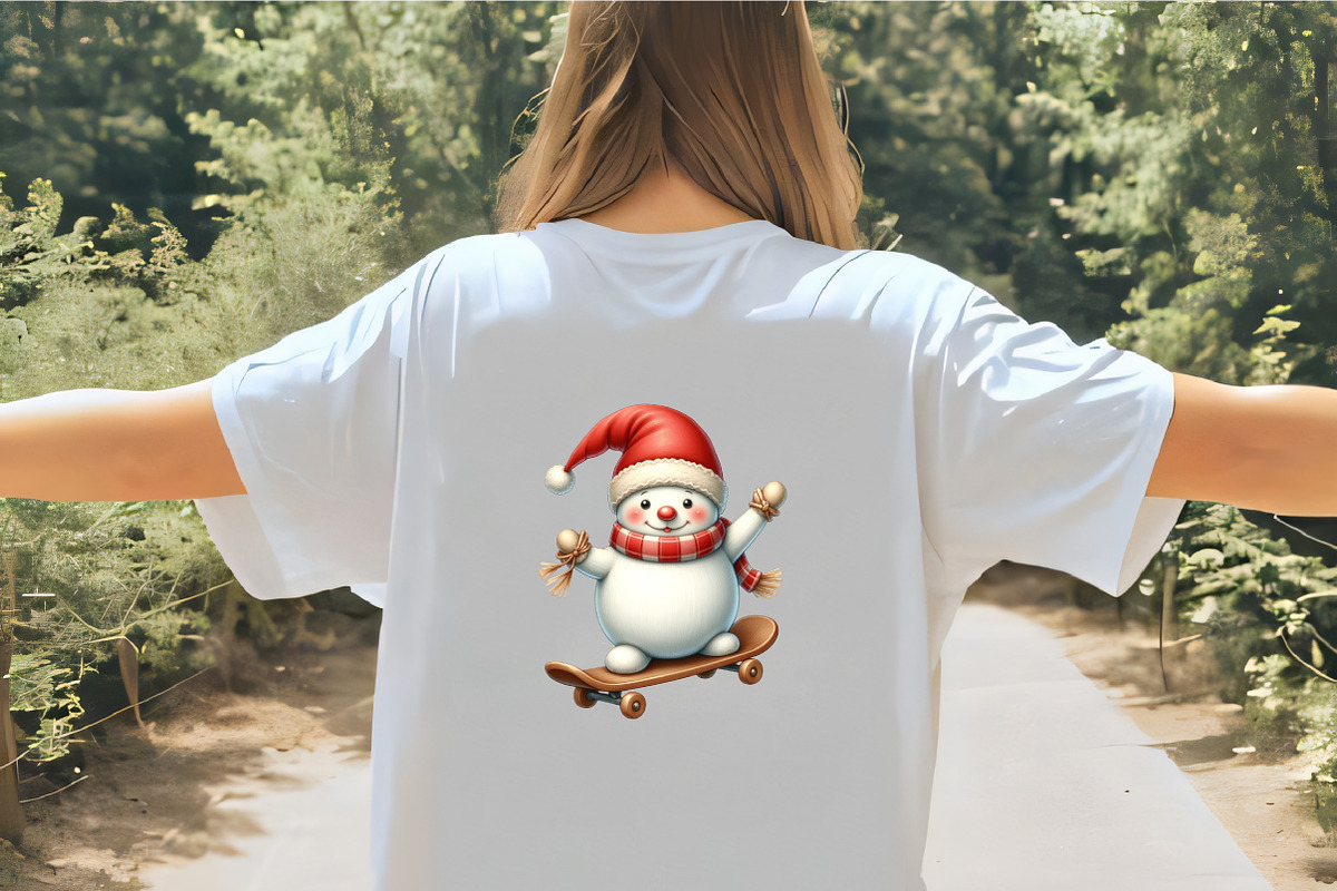 Funny Christmas Snowman Clipart, an Illustration by CrexoraLab (Photo 5 of 5)