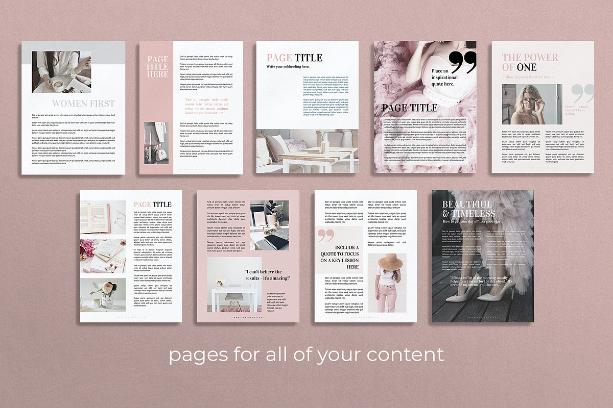 Ebook Workbook Canva Template, a Templates & Theme by Miri Campbell