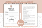 Social Media Manager Contract, a Stationery Template by Sania (Thumbnail 1 of 4)