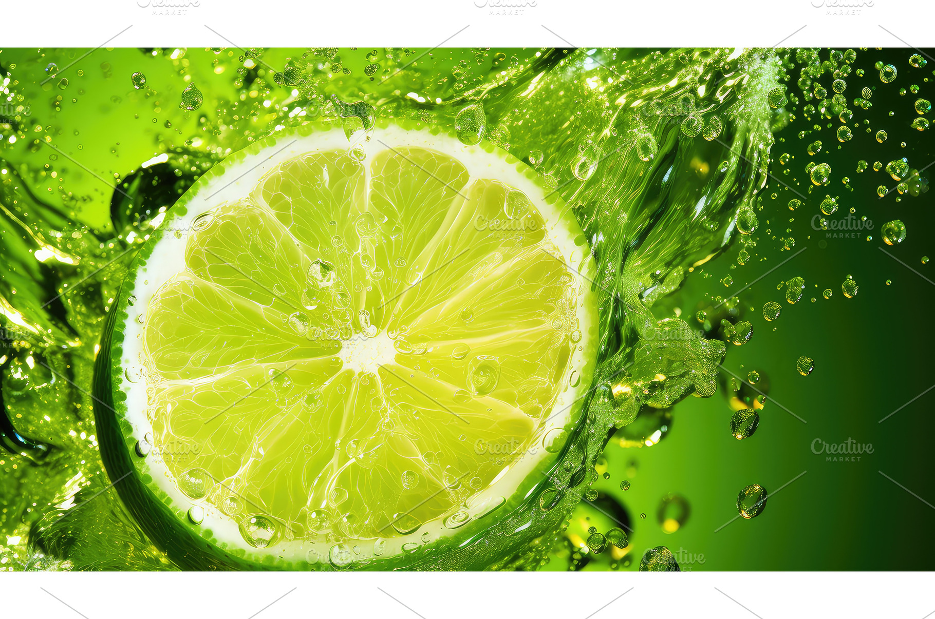splash citrus cocktail drink lime ai, a Food & Drink Photo by pikepicture
