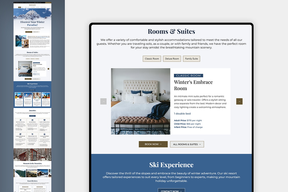 Ski Resort Wix Studio Website, a Wix Template by Kitteeh (Photo 9 of 11)