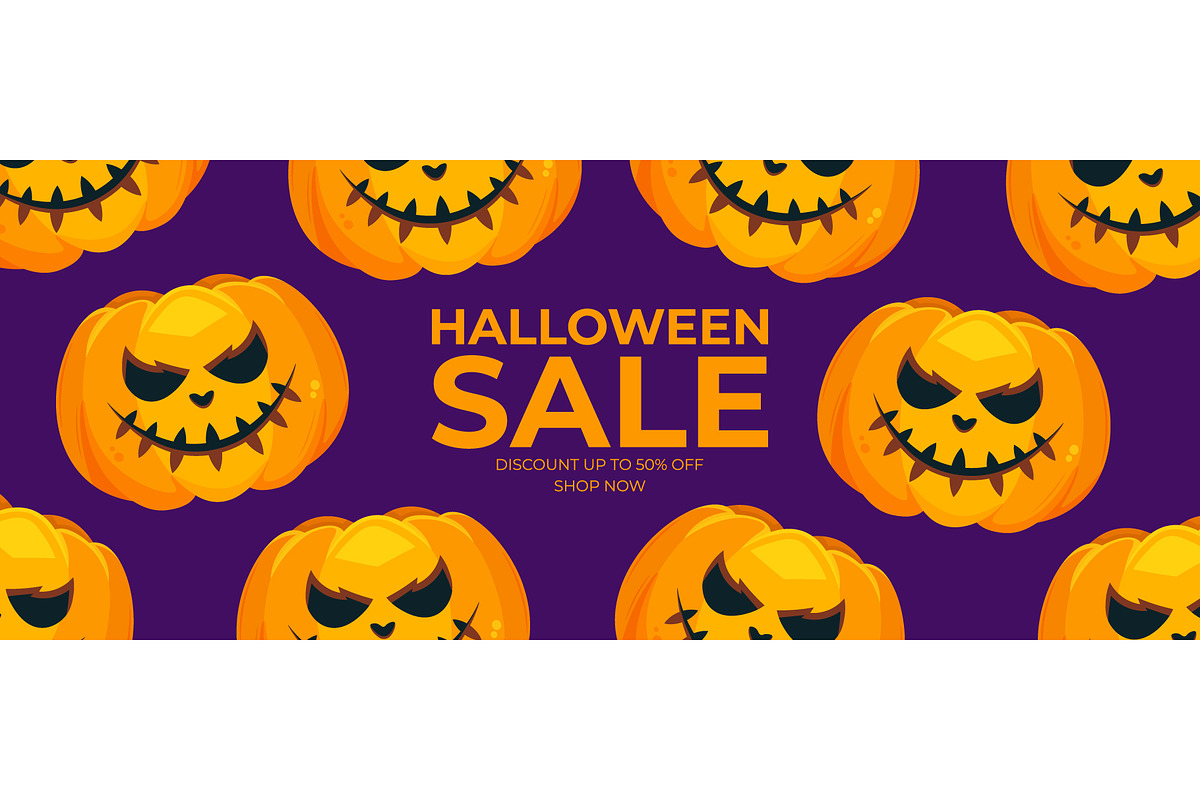 Halloween Sale Graphics Set, a Seasonal Illustration by Finevector (Photo 3 of 6)