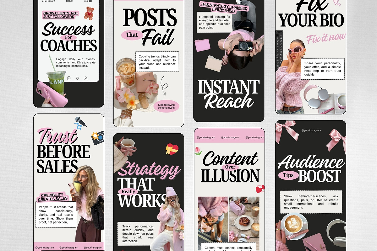 Trendy Instagram Templates, a Social Media Template by ZenSocialDesigns (Photo 4 of 9)