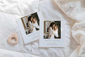 Double 5x5 Greeting Card Mockup