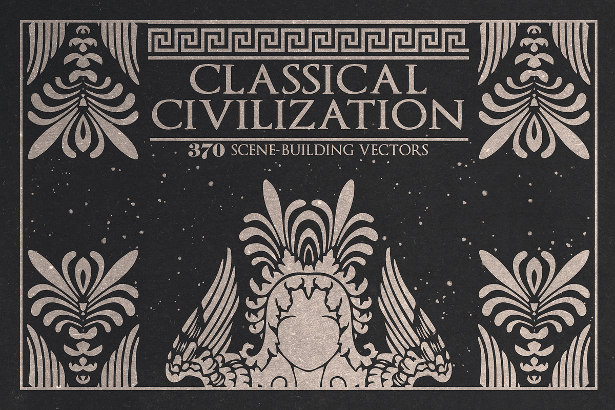 370 Classical Scene-Building Vectors, an Object Illustration by Paper Element (Photo 1 of 17)