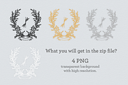 Laurel branches crest design, an Object Graphic by GraphicsByNaeem (Thumbnail 2 of 3)