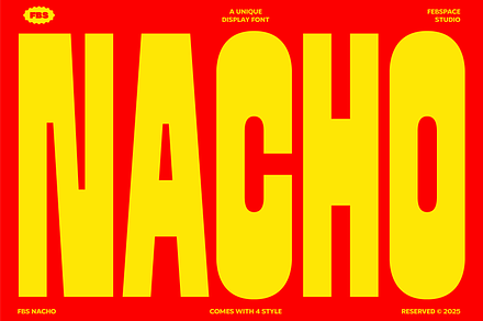 FBS Nacho Typeface, a Font by Febspace Studio