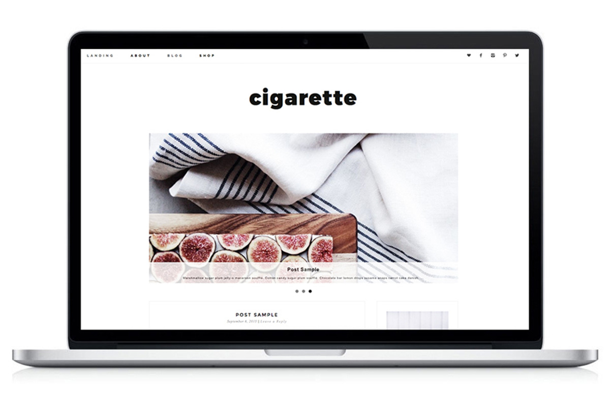 Responsive WP Theme - Cigarette, a WordPress Template by Light Morango (Photo 1 of 4)