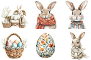 Boho Easter Clipart, an Illustration by DreamArtGraphic (Thumbnail 2 of 4)
