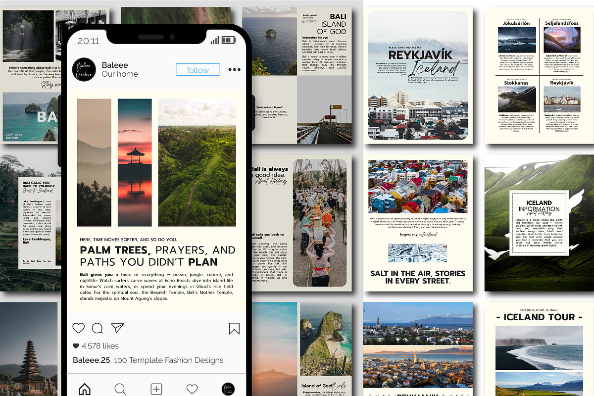 Travel Agent Instagram Templates Canva preview 5