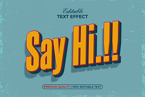 3D Text Effect Vintage Style, a Layer Style Add-On by Mockmenot