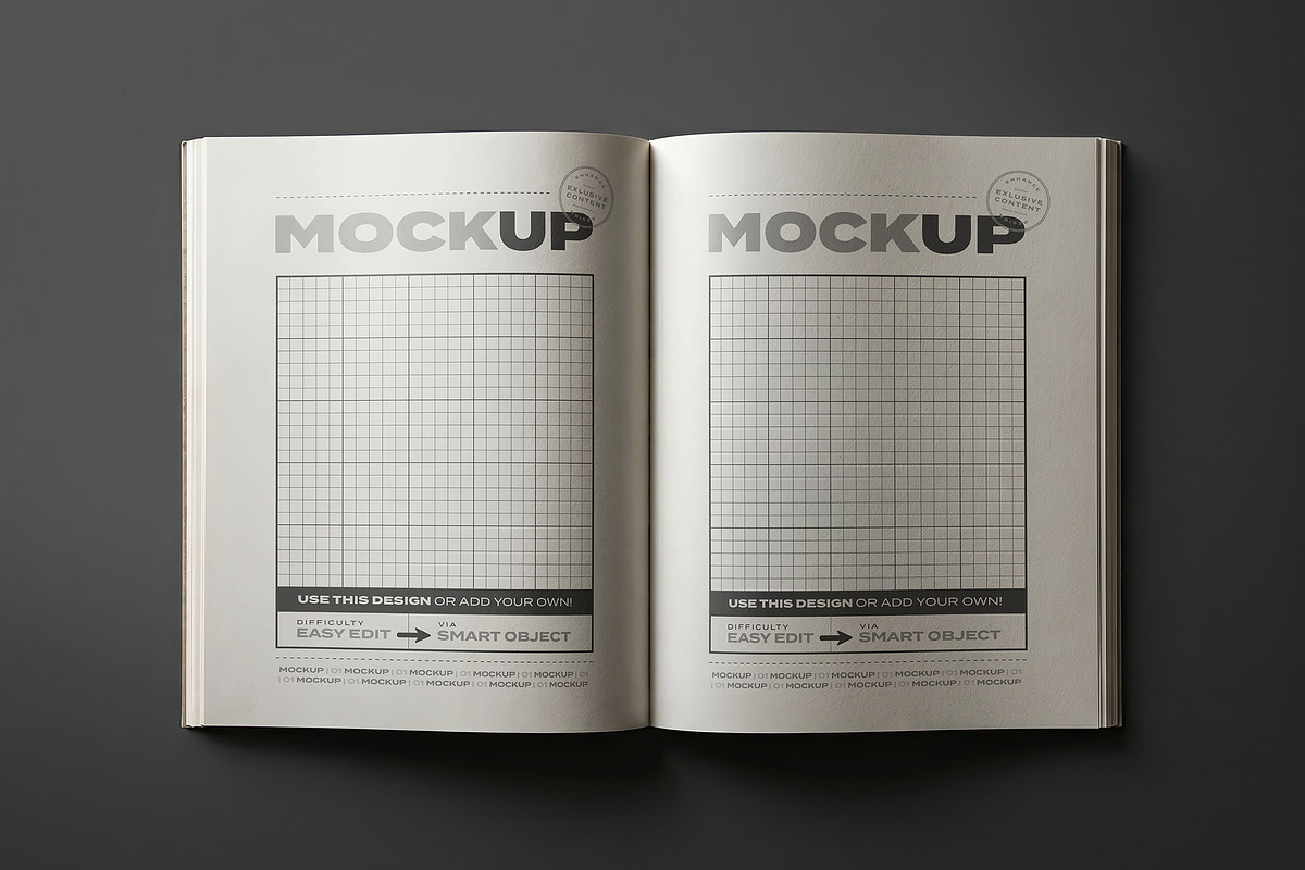 Magazine Brochure Collection Mockups, a Books & Magazine Mockup by Luuqas Design (Photo 4 of 7)
