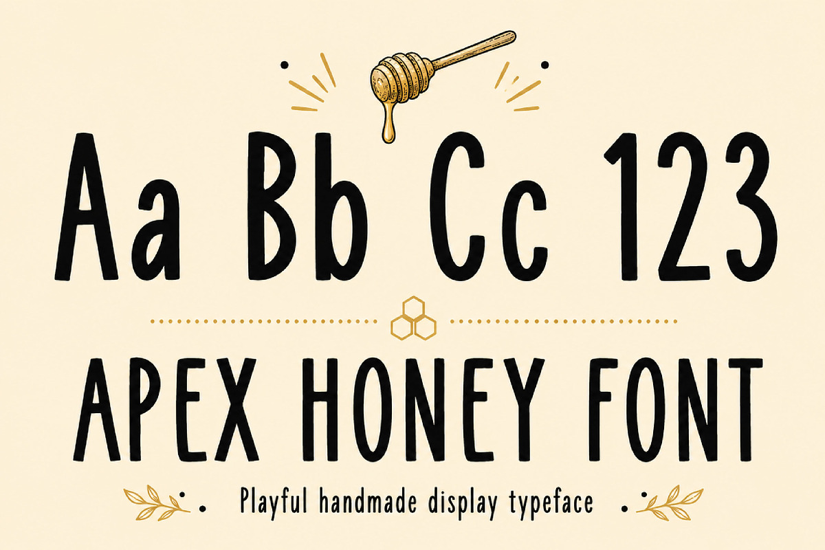 Apex Honey, a Handwritten Font by Wow Magic (Photo 4 of 4)