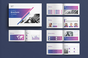 Modern Brochure Template Landscape