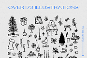 Christmas Holiday Handmade Sketch, a Seasonal Illustration by Eldorado Design Co. (Thumbnail 2 of 4)