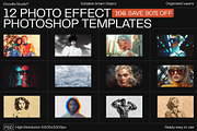 12 Photo Effect Templates, a Brushes & More by iDoodle Studio (Thumbnail 1 of 6)