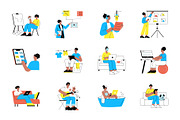 Freelancer Illustration Art Set, a Work Illustration by Vectors Market (Thumbnail 5 of 8)