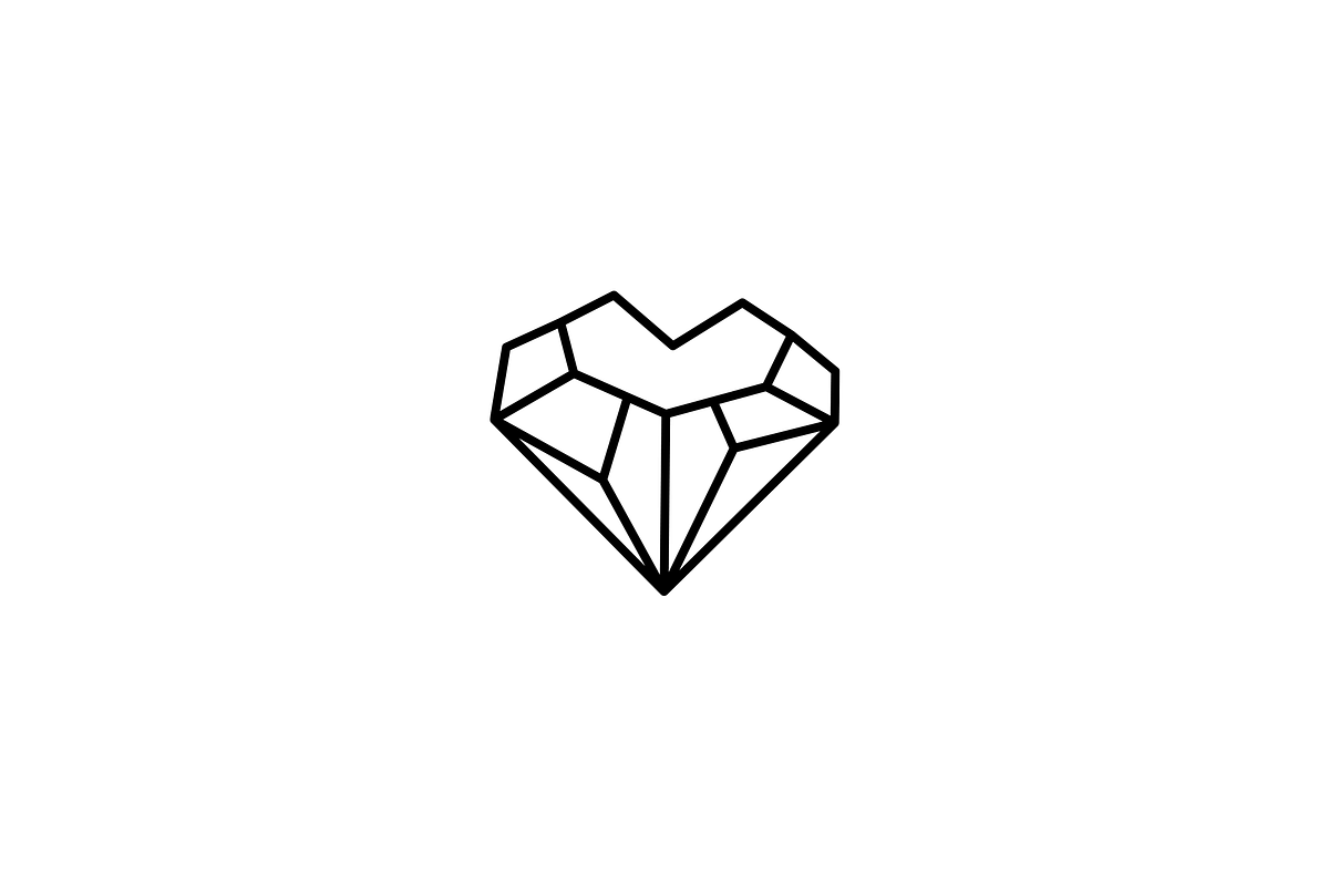 Geometric Love Diamond Logo, a Branding & Logo Template by Luxury Logos (Photo 3 of 4)