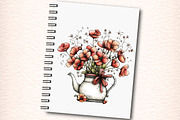 Whimsical Flowers Spring Clipart, an Illustration by Digital Artistic99 (Thumbnail 7 of 11)