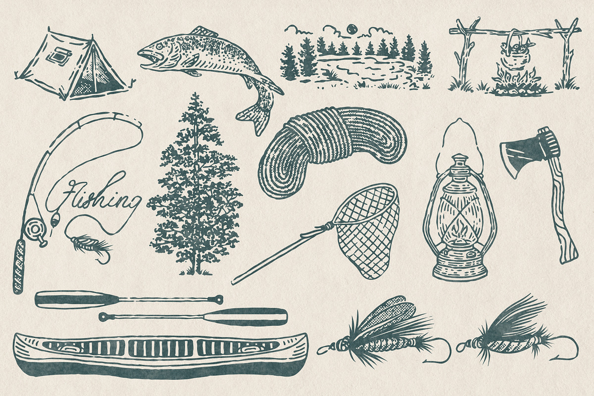 Outdoor Collection Illustration, an Illustration by shoutherntown (Photo 2 of 4)