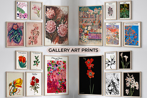 Vintage Floral Oil Painting Poster