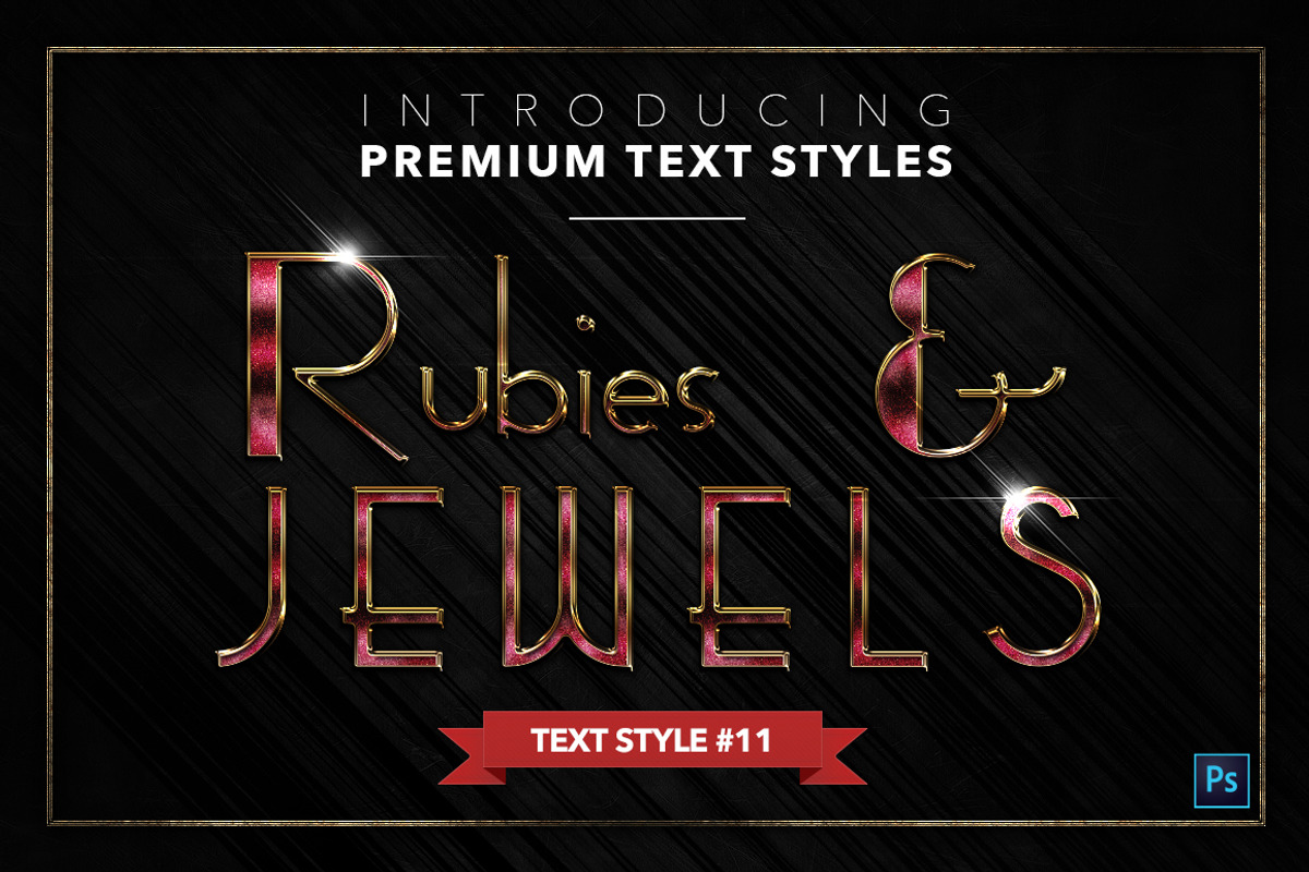Rubies & Jewels #3 - 20 Text Styles, a Layer Style Add-On by Jonas Stensgaard (Photo 12 of 23)