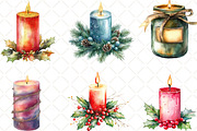 Christmas Glitter Candle Clipart, an Illustration by Black Bird Studio (Thumbnail 6 of 6)