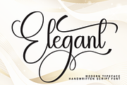 Elegant | Script Font, a Handwritten Font by Scratchones (Thumbnail 1 of 9)