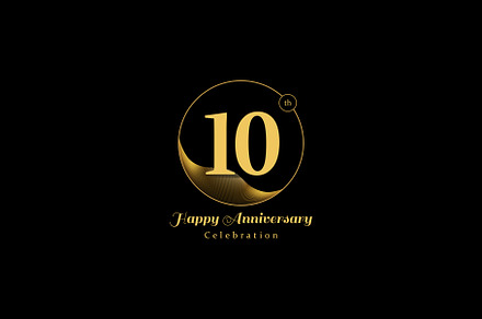 10th Years Anniversary logo vector