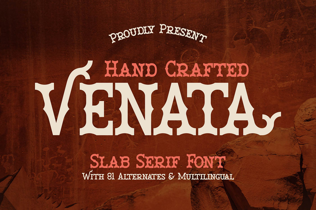 Venata | Slab Serif Font, a Slab Serif Font by Denustudios (Photo 1 of 14)