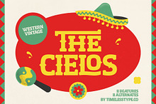 The Cielos – Western Vintage Font