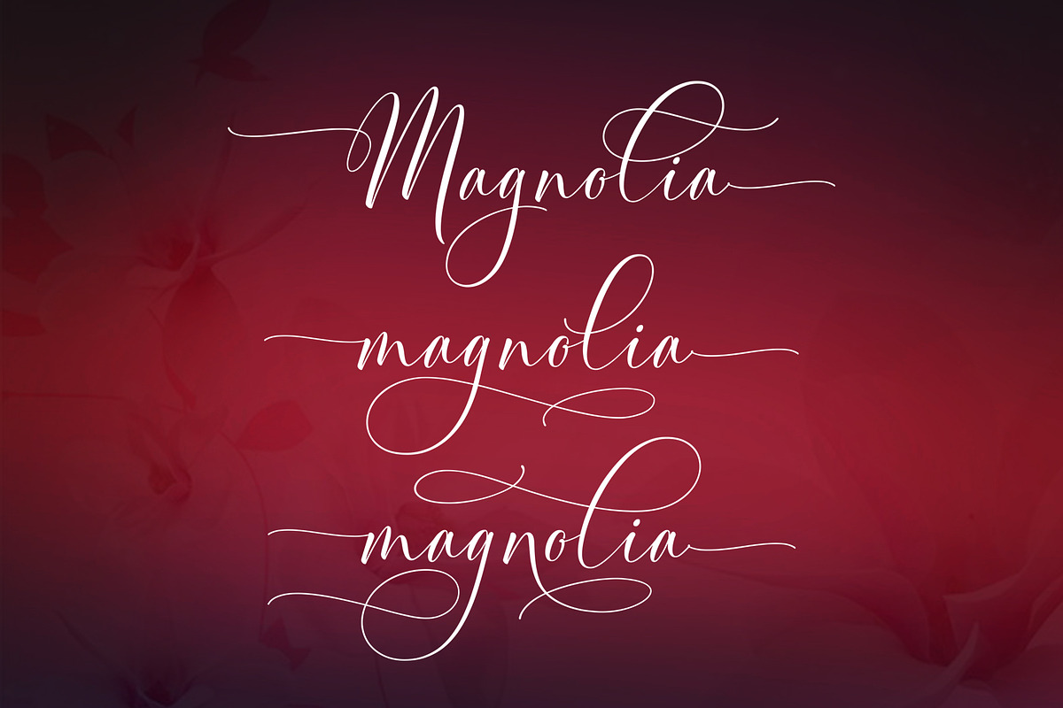 Magnolia Modern Script preview 2