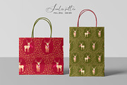 Retro Christmas deers pattern, a Pattern Graphic by SirenaArt (Thumbnail 7 of 12)