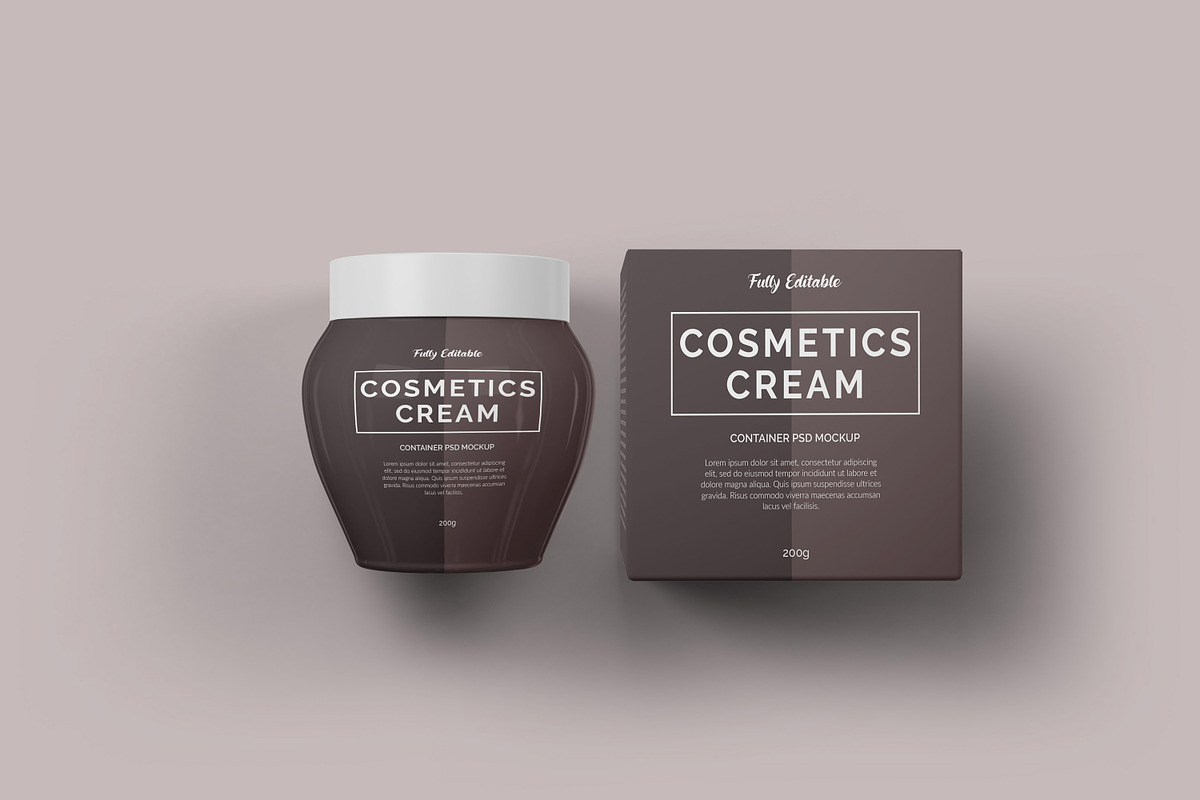 Cosmetics Cream Container Mockup, a Cups & Container Mockup by Modern Studio (Photo 11 of 14)