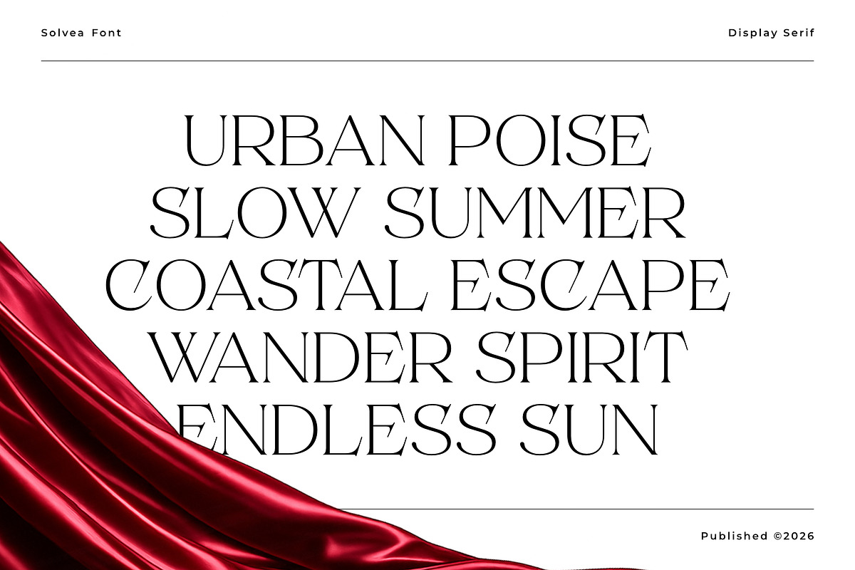 Solvéa – Serif Font Family, a Serif Font by Grezline Studio (Photo 4 of 12)