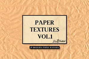Paper Textures Vol. 1