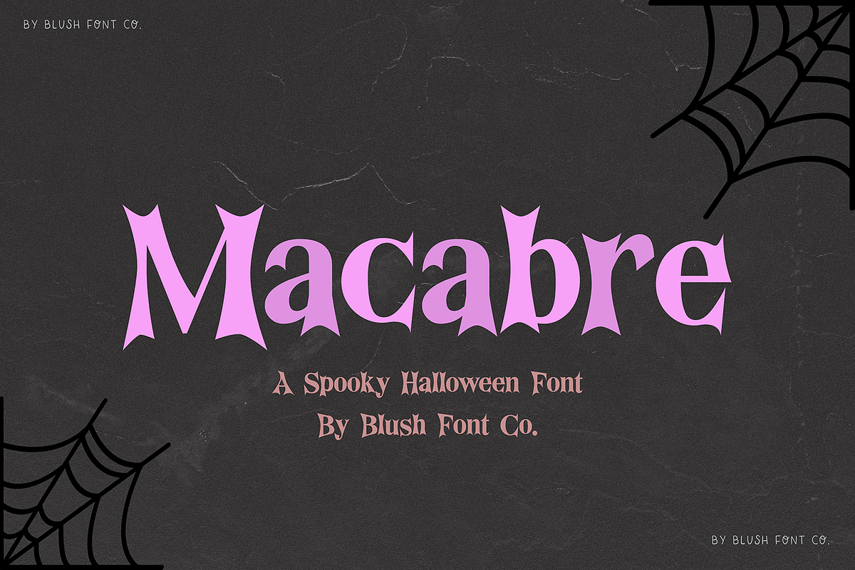 MACABRE Scary Halloween Font, a Serif Font by Blush Font Co. (Photo 1 of 4)