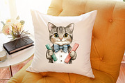 Cat Back to School Clipart, an Illustration by Sublimation Artist (Thumbnail 6 of 6)