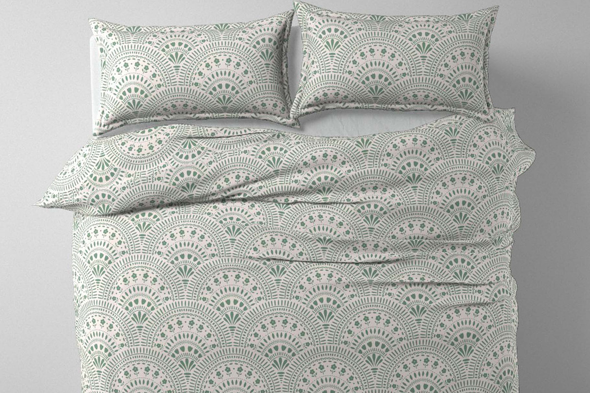 Folk Scallop Floral Vector Patterns, a Pattern Graphic by Irina Ostapenko (Photo 4 of 5)