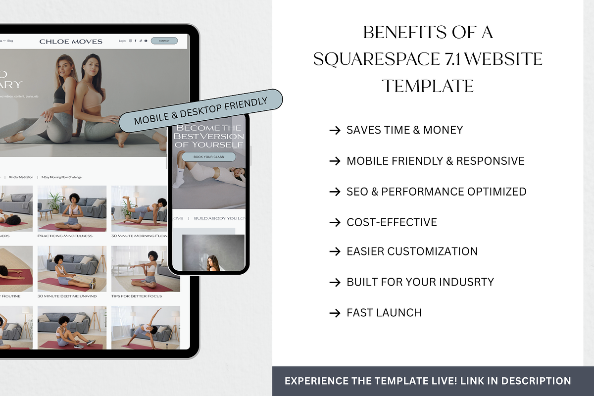 Squarespace Website Template Fitness, a Squarespace Template by Breah Designs (Photo 6 of 10)