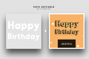 Foil Balloon Social Media Templates