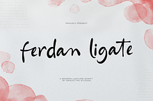 Ferdan Ligate Modern Ligature Script